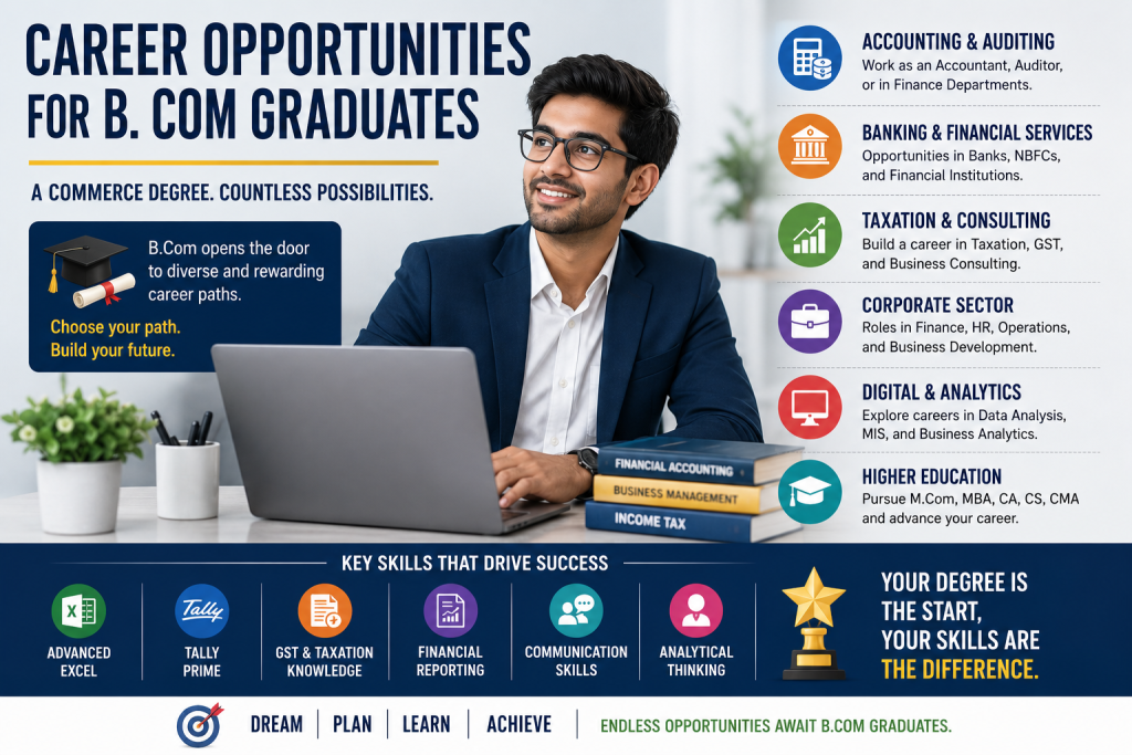 Career Opportunities for B.Com Graduates: Build Skills, Build Your Future